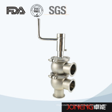 Нержавеющая сталь Санитарный ручной тип Flow Diversion Valve (JN-FDV1010)